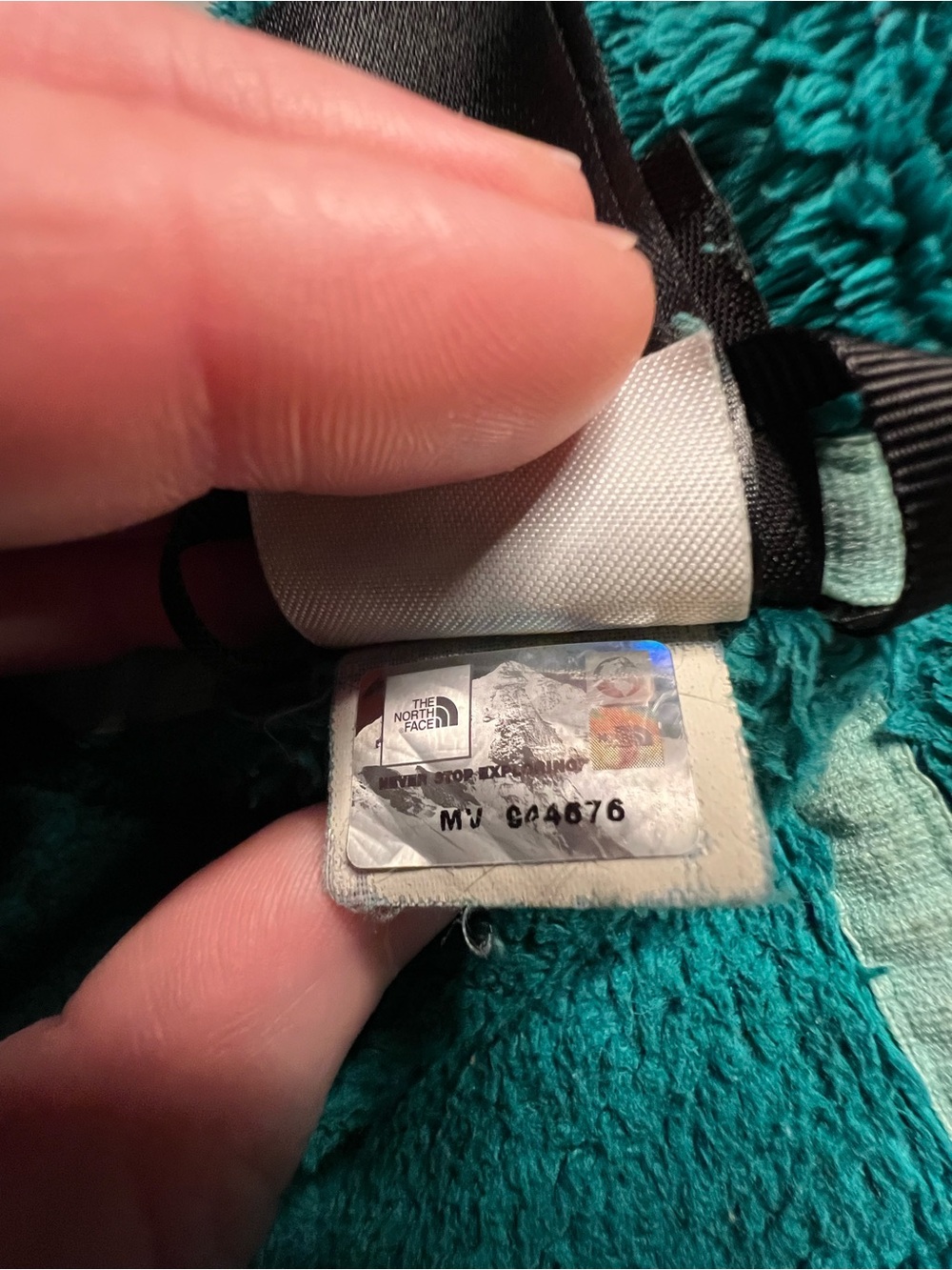 Teal North Face Fleece Jacket - Picture 10 of 11